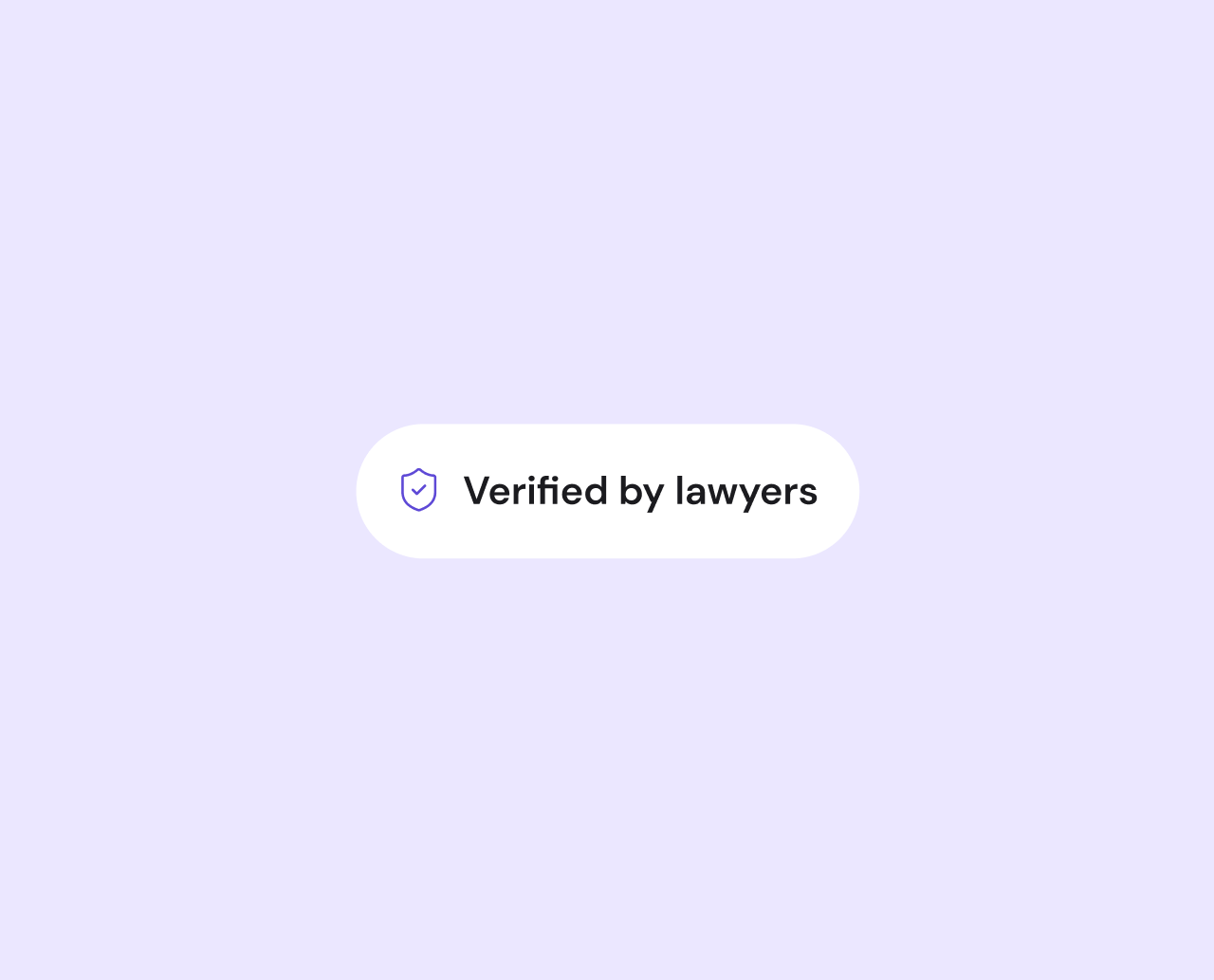 Verified by lawyers